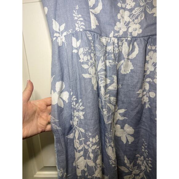 Reformation Bucatini Linen Midi Dress Size 10 NWT - Picture 11 of 11